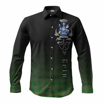 Carbery Irish Clan Long Sleeve Button Shirt with Coat of Arms Erin Go Bragh Celtic Inspired Men's Shirt S - Tartan Vibes Clothing