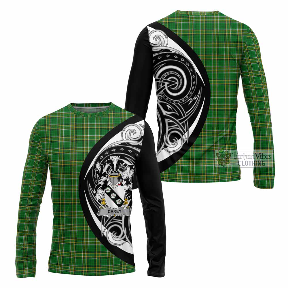 Carey Irish Clan Long Sleeve T-Shirt Celtic Circle Style - Tartan Vibes Clothing