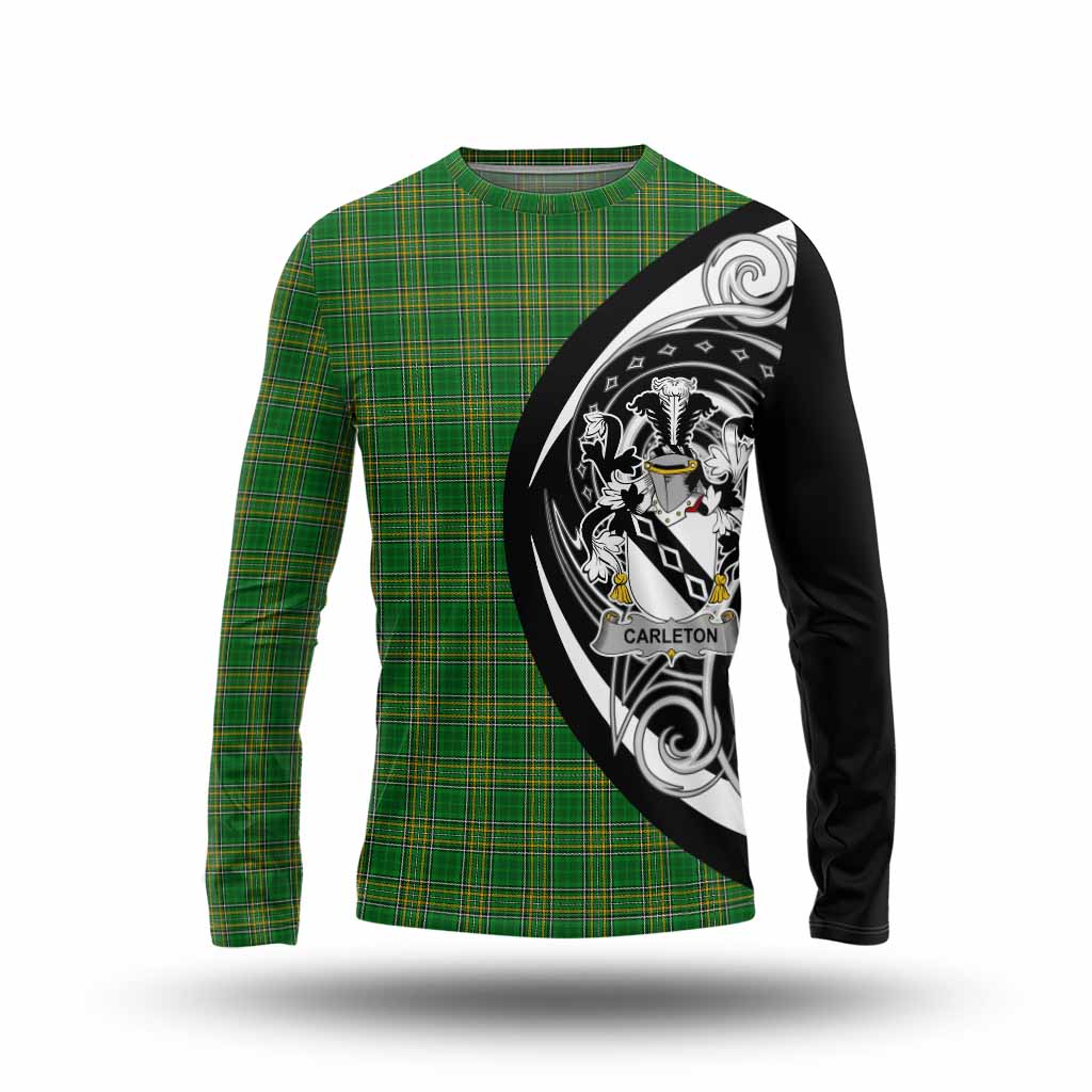 Carleton Irish Clan Long Sleeve T-Shirt Celtic Circle Style Unisex - Tartan Vibes Clothing