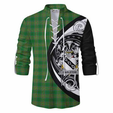 Carleton Irish Clan Ghillie Kilt Shirt Celtic Circle Style Men - Tartan Vibes Clothing
