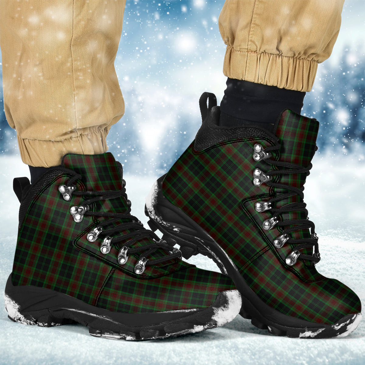 Carlow County Ireland Tartan Alpine Boots - Tartanvibesclothing