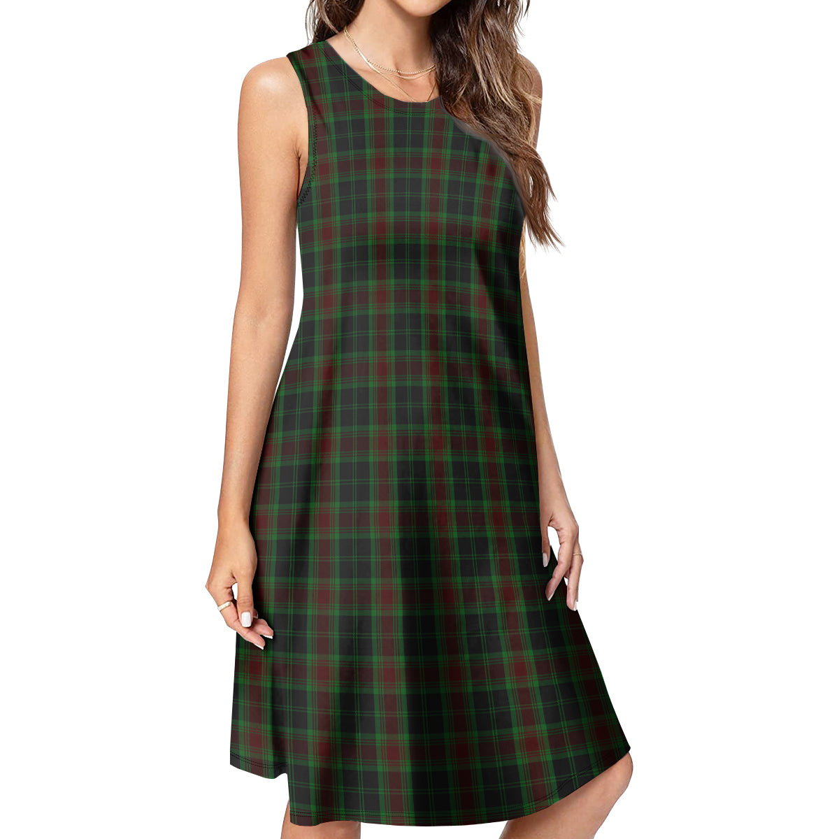 Carlow County Ireland Tartan Womens Casual Dresses - Tartanvibesclothing