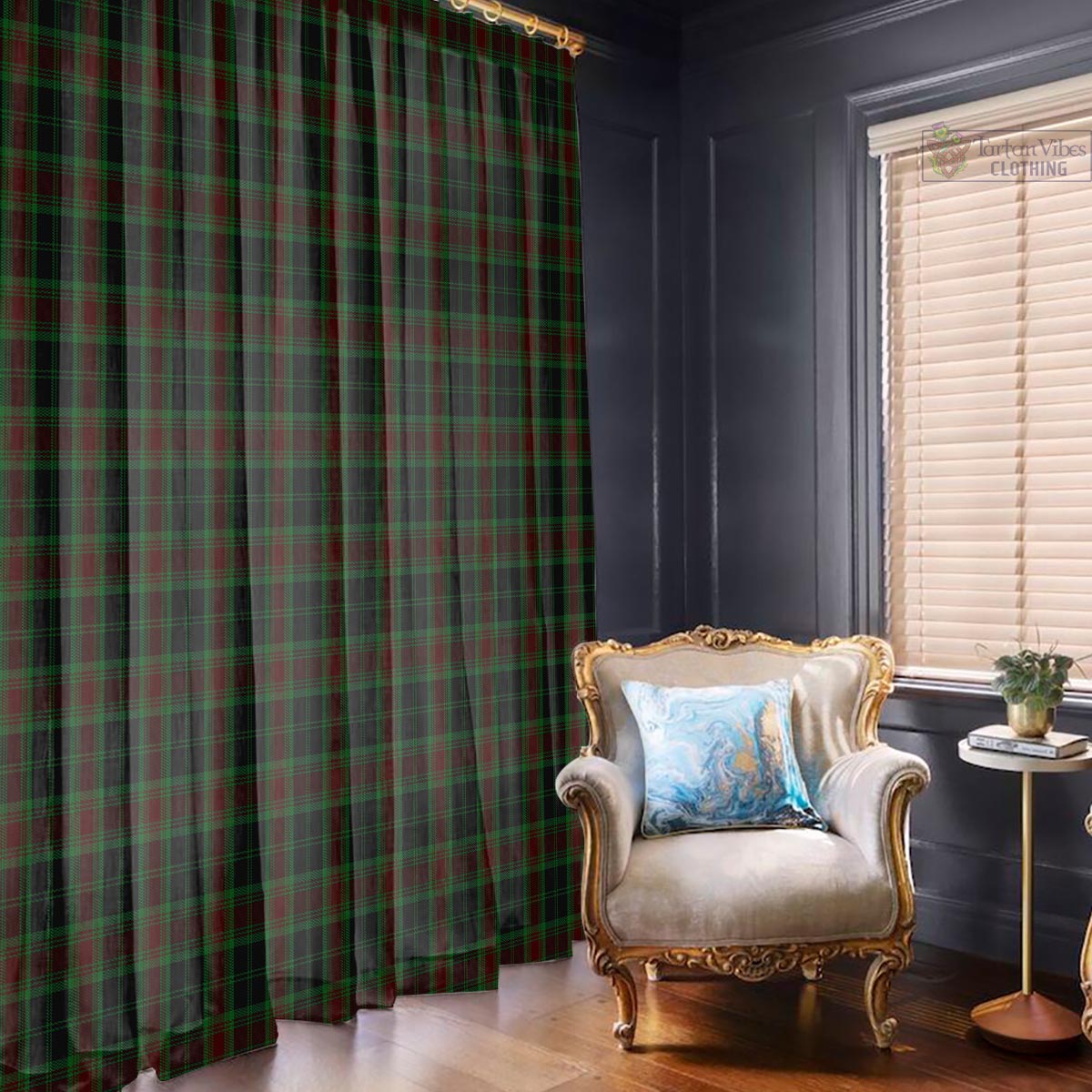 Carlow County Ireland Tartan Window Curtain