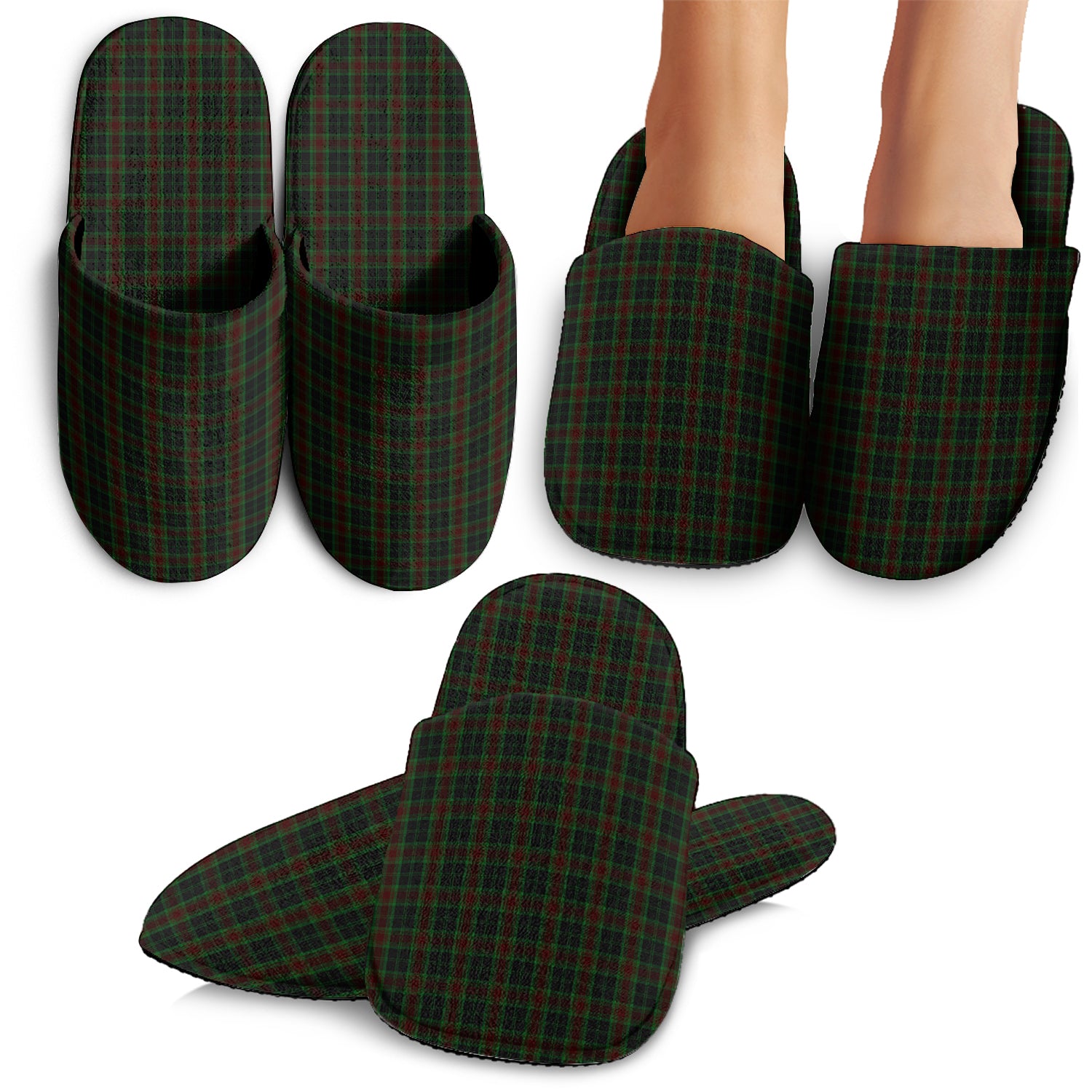 Carlow County Ireland Tartan Home Slippers - Tartanvibesclothing