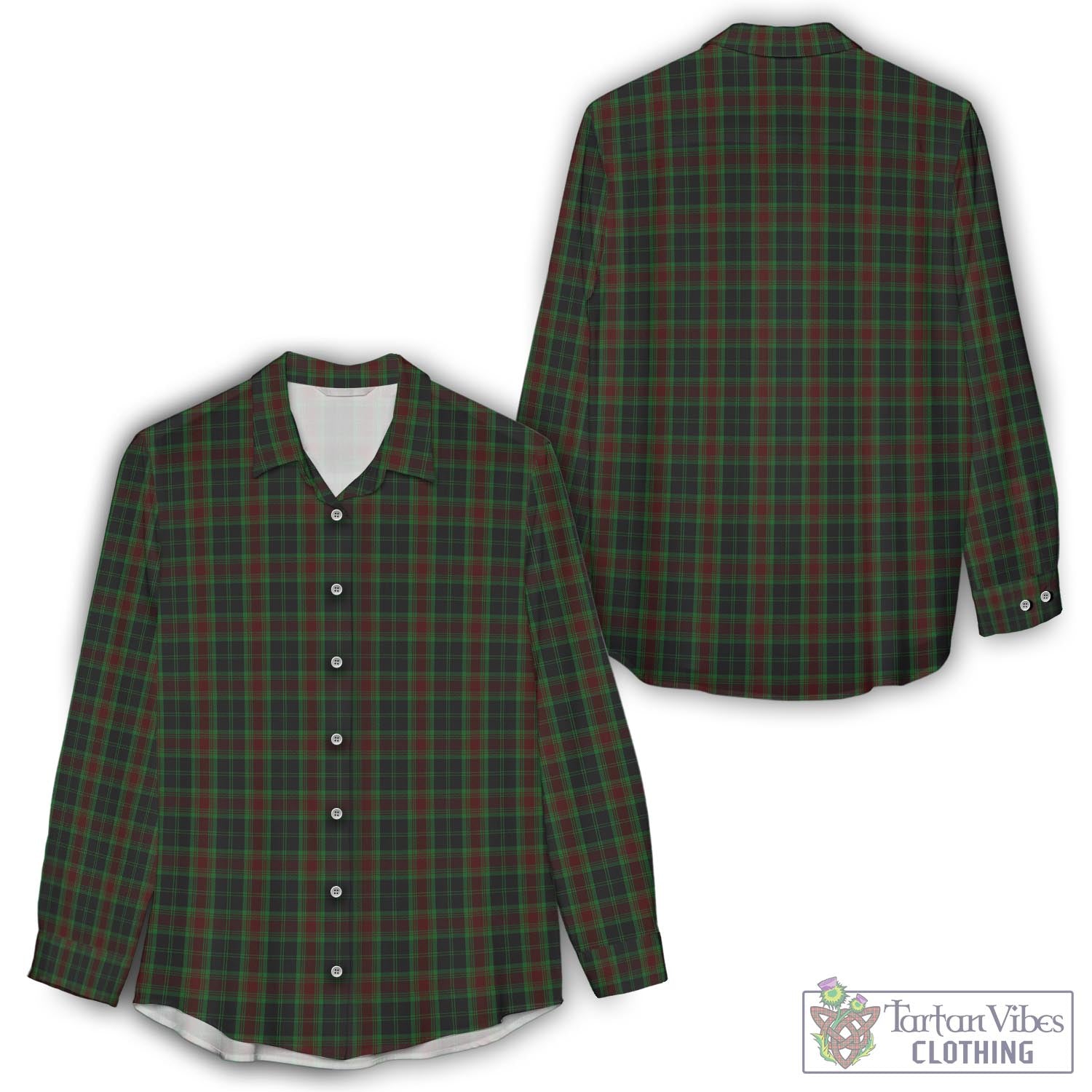 Carlow County Ireland Tartan Womens Casual Shirt