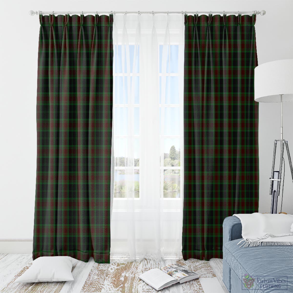 Carlow County Ireland Tartan Window Curtain