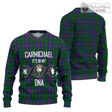 Carmichael Tartan Ugly Sweater with Family Crest DNA In Me Style