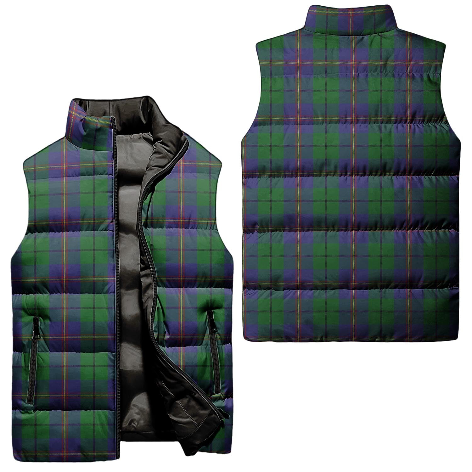 Carmichael Tartan Sleeveless Puffer Jacket Unisex - Tartanvibesclothing