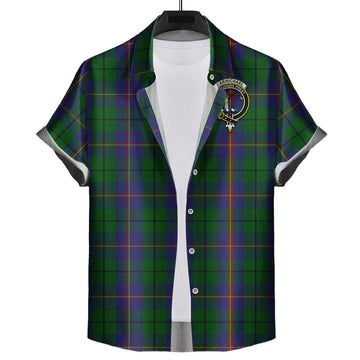 Carmichael Tartan Hawaiian Shirt with Family Crest Kid - Tartan Vibes Clothing
