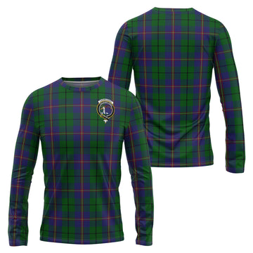 Carmichael Tartan Long Sleeve T-Shirt with Family Crest