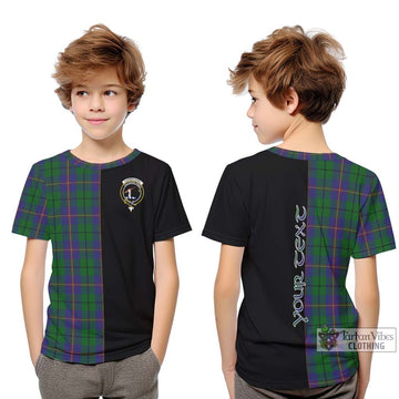 Carmichael Tartan Kid T-Shirt with Family Crest and Half Of Me Style