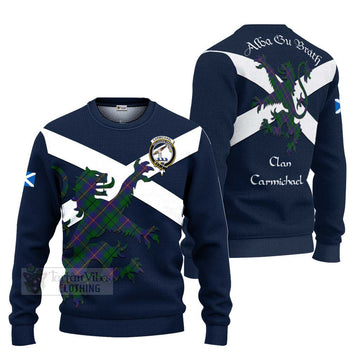 Carmichael Tartan Lion Rampant Ugly Sweater Proudly Display Your Heritage with Alba Gu Brath and Clan Name