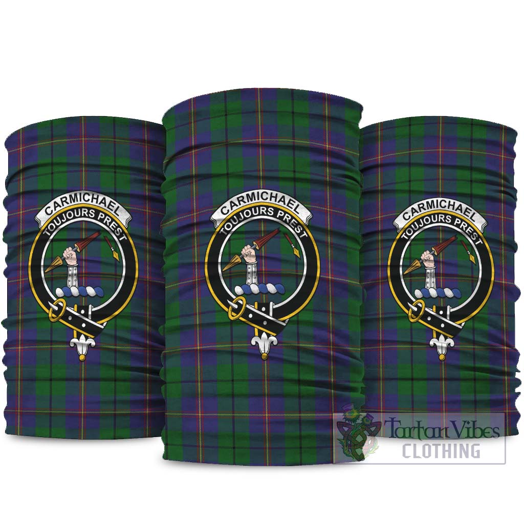 Carmichael Tartan Neck Gaiters, Tartan Bandanas, Tartan Head Band with Family Crest