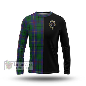 Carmichael Tartan Long Sleeve T-Shirt with Family Crest and Half Of Me Style