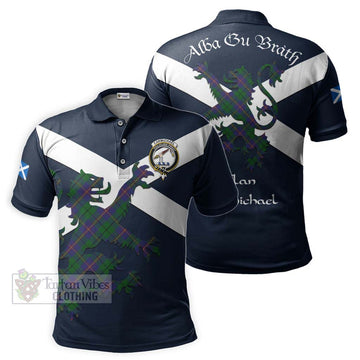 Carmichael Tartan Lion Rampant Polo Shirt Proudly Display Your Heritage with Alba Gu Brath and Clan Name