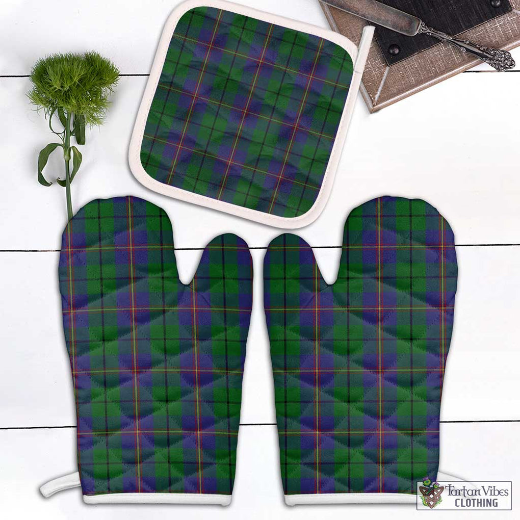 Carmichael Tartan Combo Oven Mitt & Pot-Holder Combo 1 Oven Mitt & 1 Pot-Holder White - Tartan Vibes Clothing