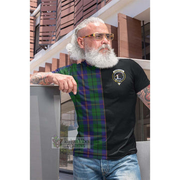 Carmichael Tartan Cotton T-shirt with Family Crest and Half Of Me Style