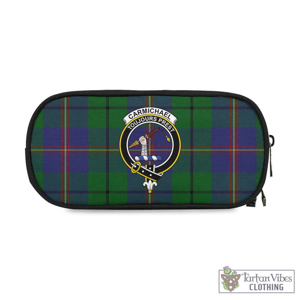 Tartan Vibes Clothing Carmichael Tartan Pen and Pencil Case with Family Crest