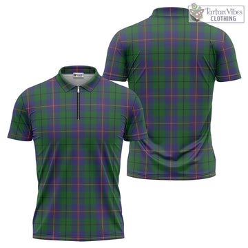 Carmichael Tartan Zipper Polo Shirt Unisex - Tartan Vibes Clothing