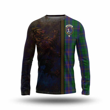 Carmichael Tartan Family Crest Long Sleeve T-Shirt Alba Gu Brath Be Brave Lion Ancient Style Unisex - Tartan Vibes Clothing