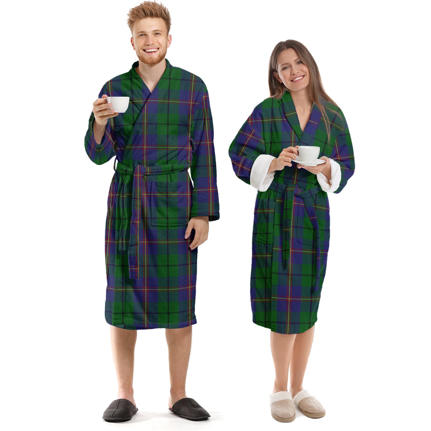 Carmichael Tartan Bathrobe Unisex S - Tartan Vibes Clothing