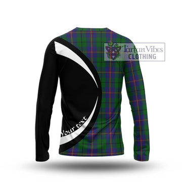 Carmichael Tartan Long Sleeve T-Shirt with Family Crest Circle Style