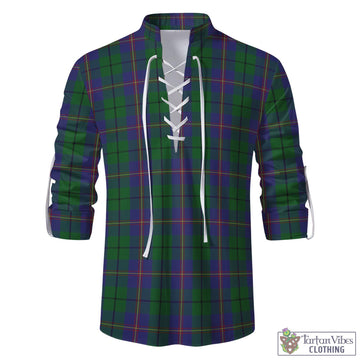 Carmichael Tartan Men's Scottish Traditional Jacobite Ghillie Kilt Shirt - Tartan Vibes Clothing