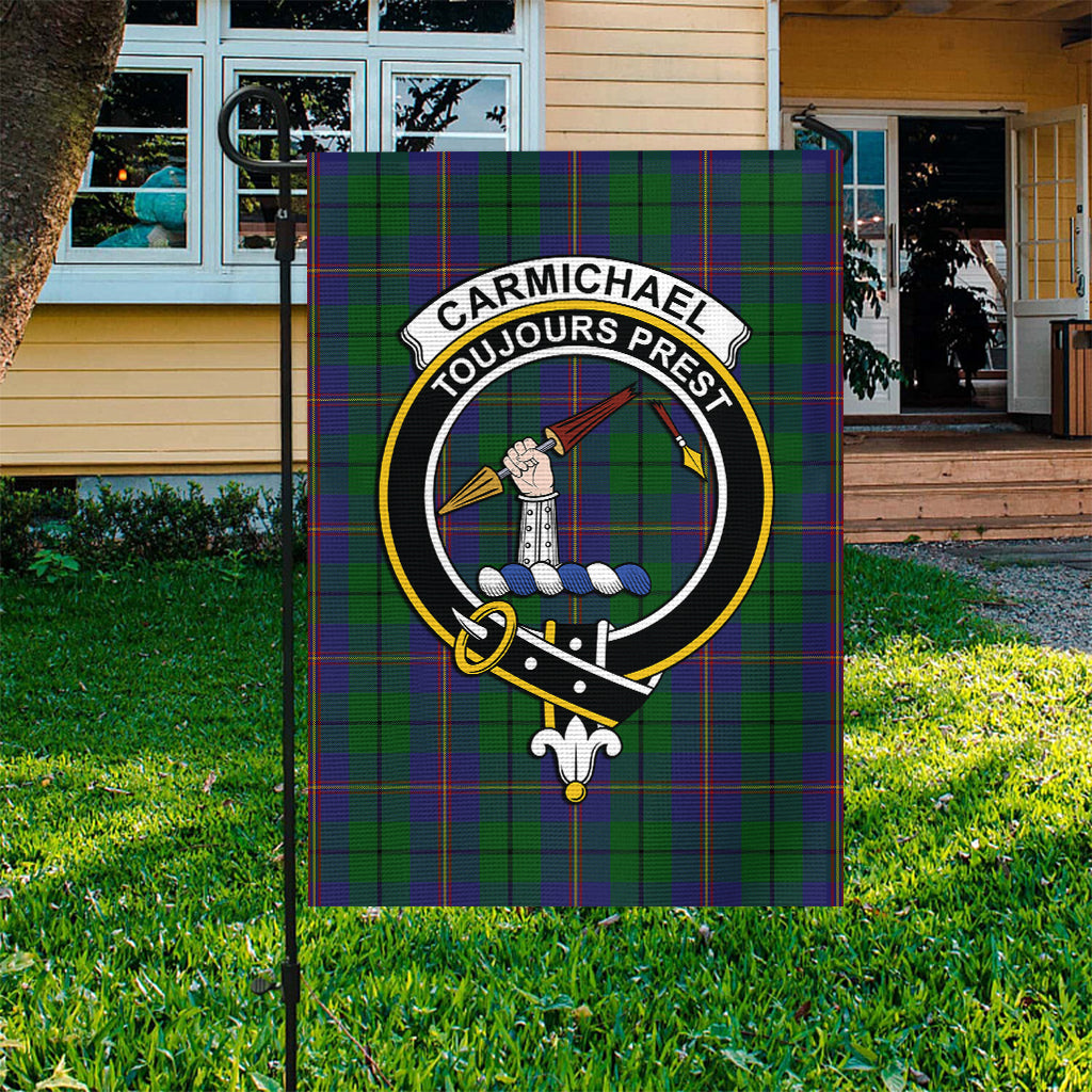 Carmichael Tartan Flag with Family Crest - Tartan Vibes Clothing