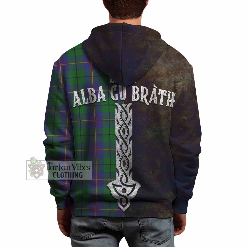 Carmichael Tartan Family Crest Hoodie Alba Gu Brath Be Brave Lion Ancient Style - Tartan Vibes Clothing