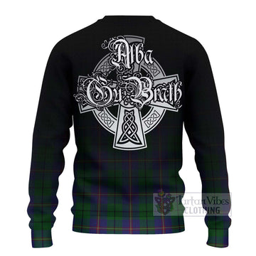 Carmichael Tartan Ugly Sweater Featuring Alba Gu Brath Family Crest Celtic Inspired