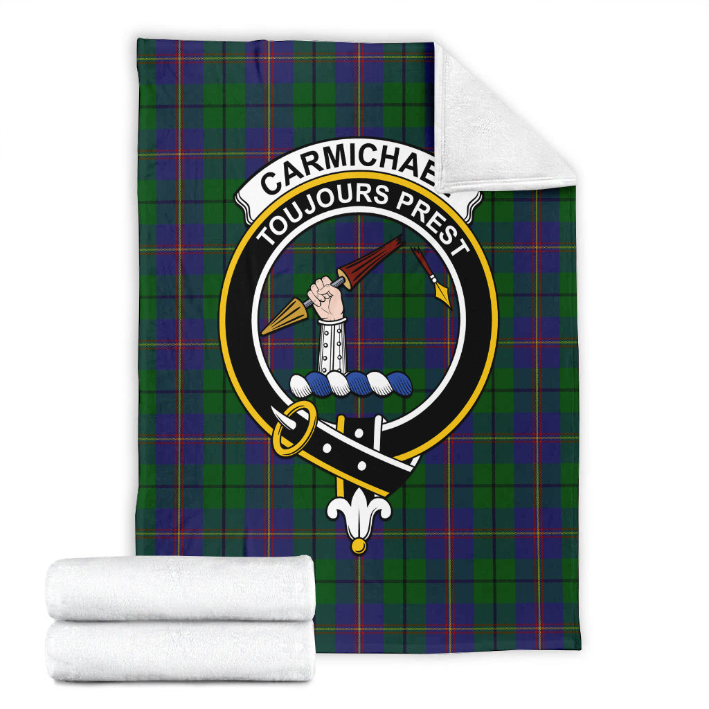 Carmichael Tartan Blanket with Family Crest - Tartan Vibes Clothing