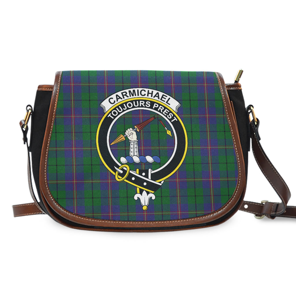 Carmichael Tartan Saddle Bag with Family Crest - Tartan Vibes Clothing