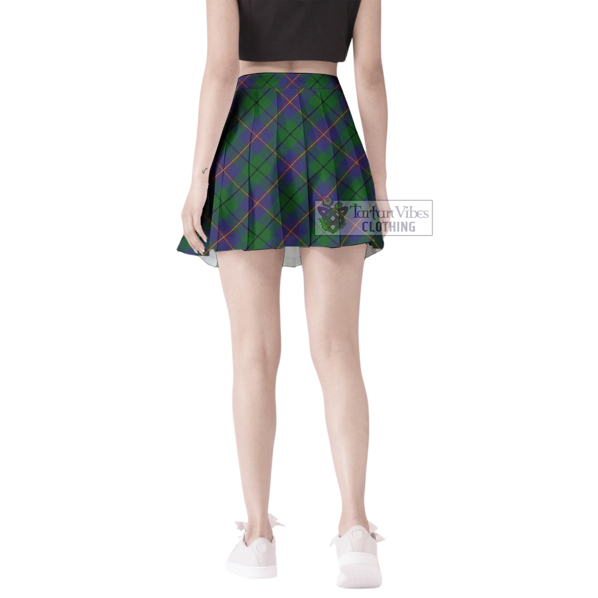 Tartan Vibes Clothing Carmichael Tartan Women's Plated Mini Skirt