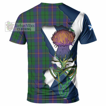 Carmichael Tartan Family Crest T-Shirt Scottish Thistle Celtic Inspired - Tartan Vibes Clothing