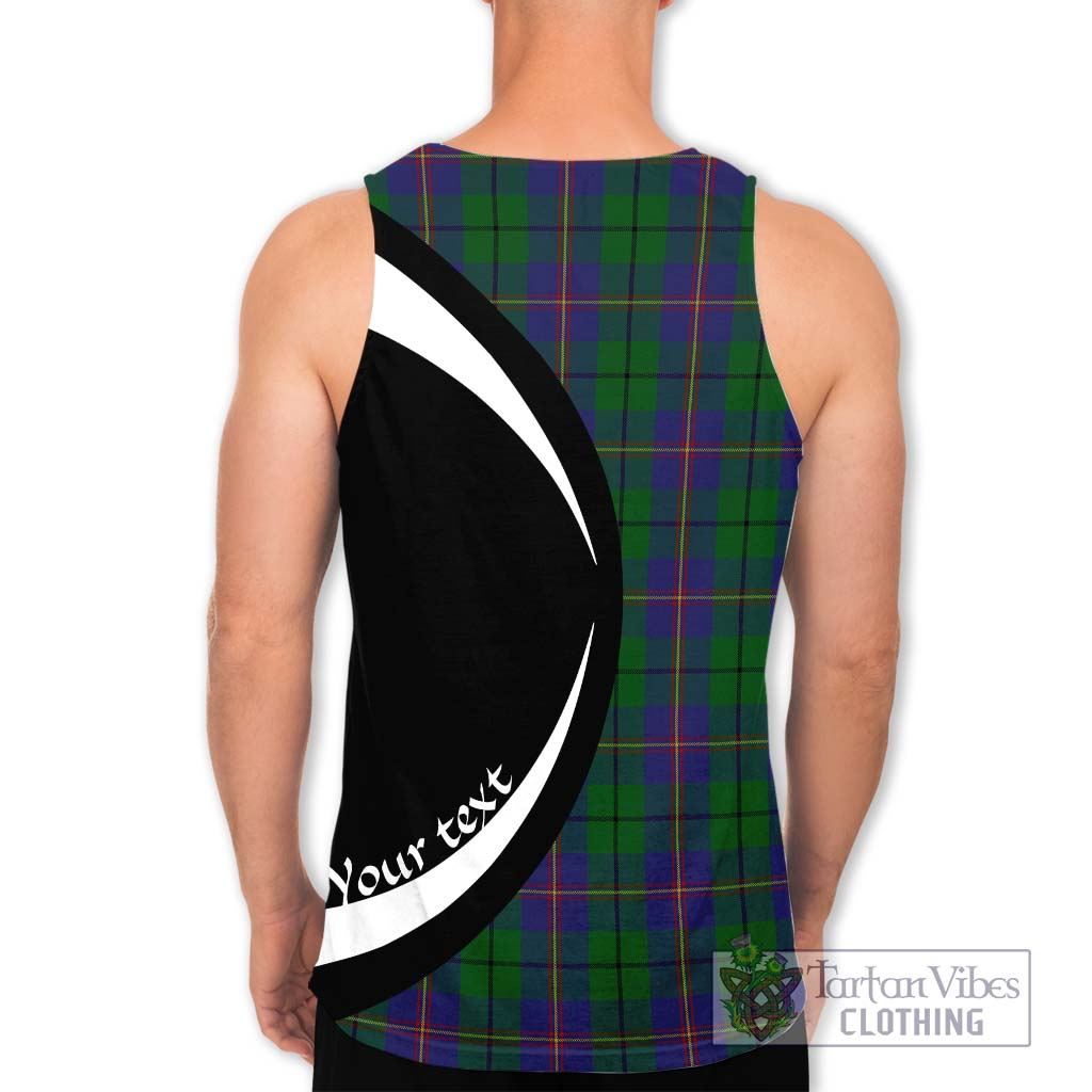 Carmichael Tartan Men's Tank Top with Family Crest Circle Style - Tartan Vibes Clothing