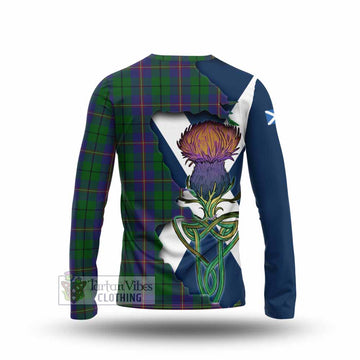 Carmichael Tartan Family Crest Long Sleeve T-Shirt Scottish Thistle Celtic Inspired - Tartan Vibes Clothing