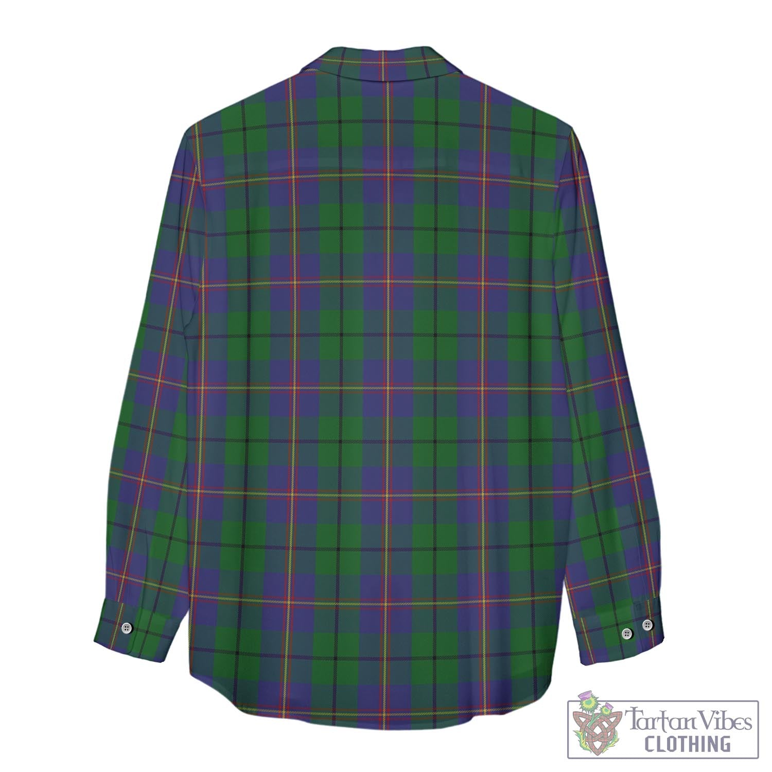 Tartan Vibes Clothing Carmichael Tartan Womens Casual Shirt with Family Crest