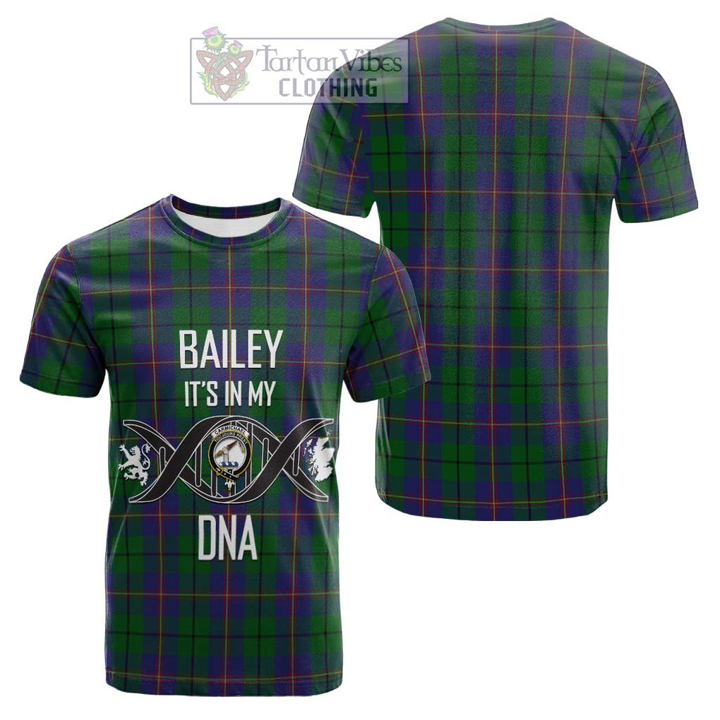 Tartan Vibes Clothing Carmichael Tartan Cotton T-shirt with Family Crest DNA In Me Style