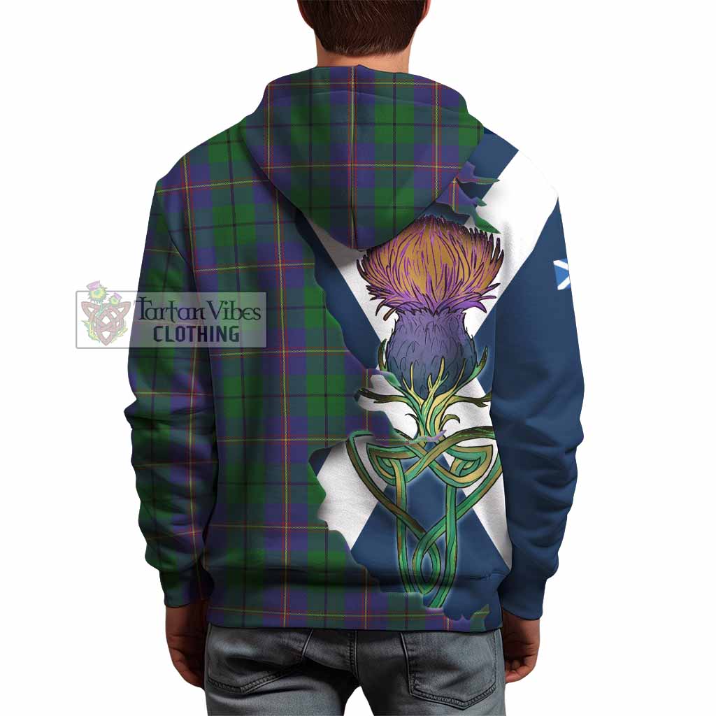 Carmichael Tartan Family Crest Hoodie Scottish Thistle Celtic Inspired - Tartan Vibes Clothing