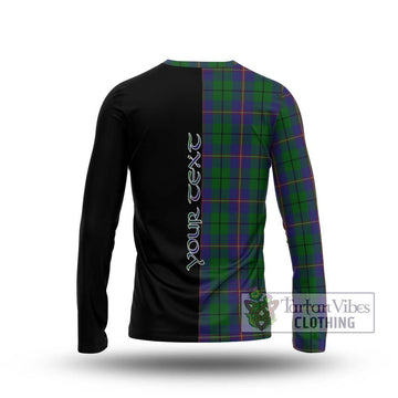 Carmichael Tartan Long Sleeve T-Shirt with Family Crest and Half Of Me Style