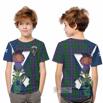 Carmichael Tartan Family Crest Kid T-Shirt Scottish Thistle Celtic Inspired - Tartan Vibes Clothing