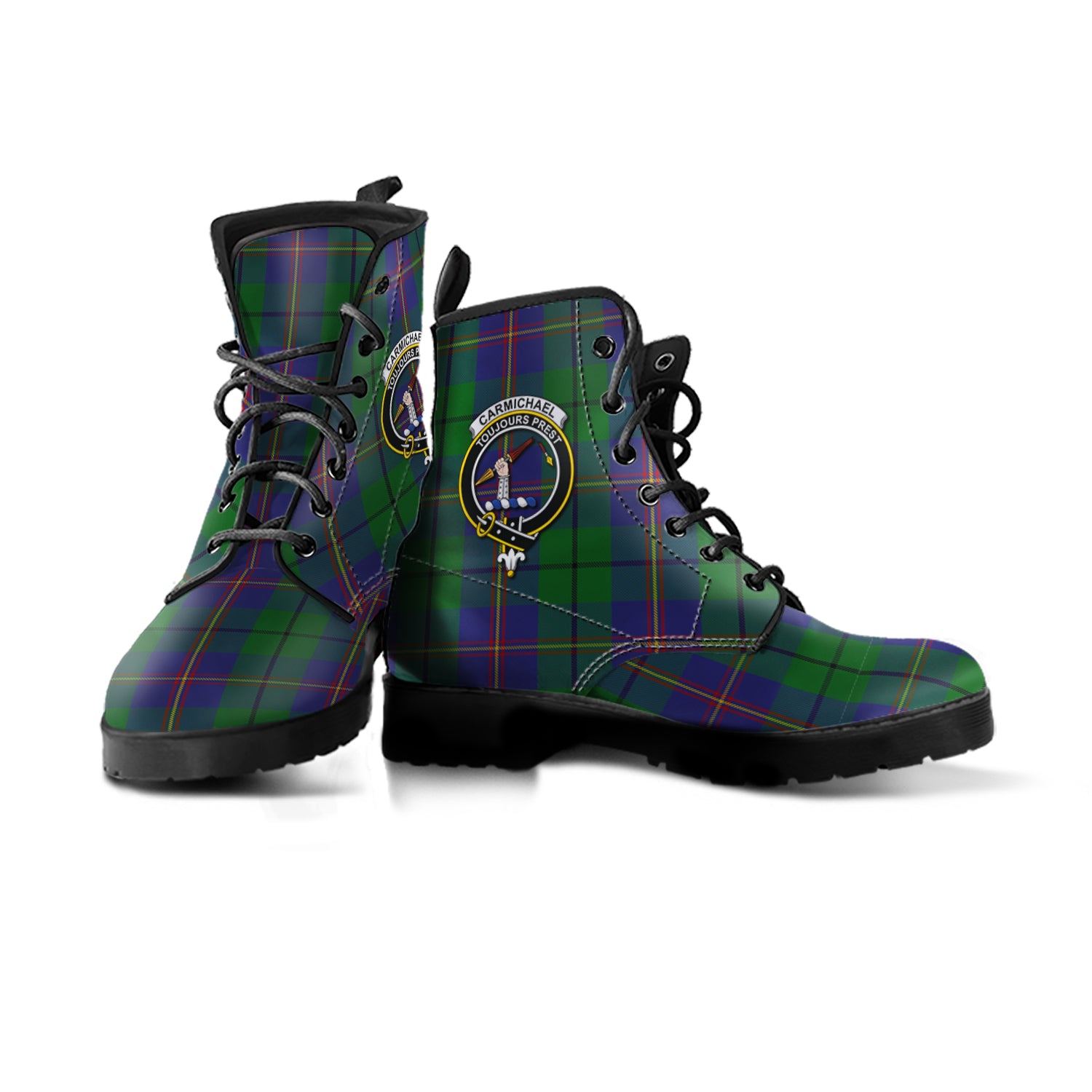 carmichael-tartan-leather-boots-with-family-crest