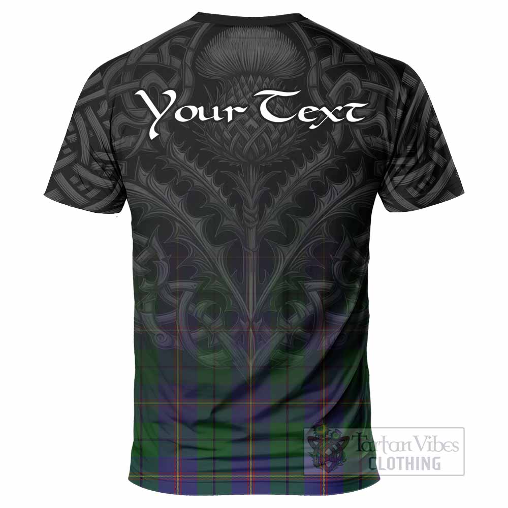 Tartan Vibes Clothing Carmichael Tartan T-Shirt with Family Crest Celtic Thistle Vibes