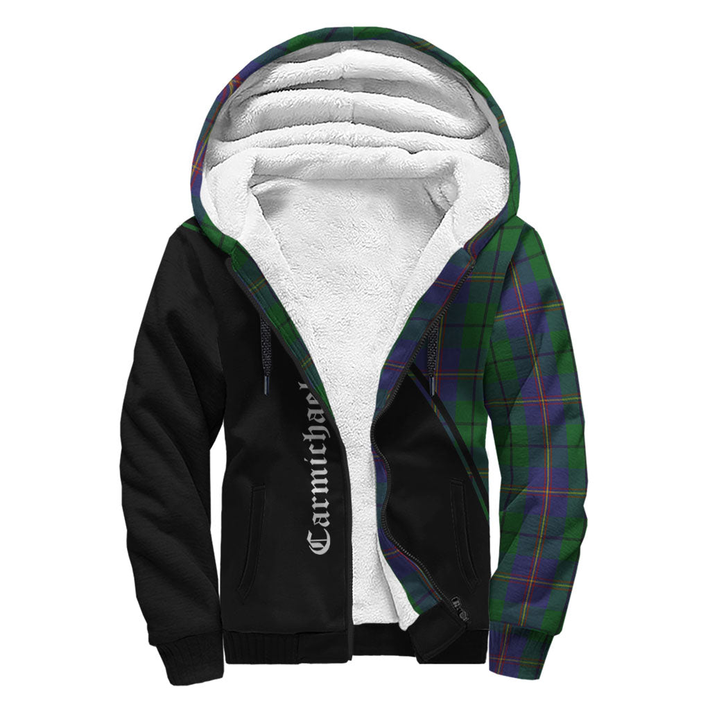 carmichael-tartan-sherpa-hoodie-with-family-crest-curve-style