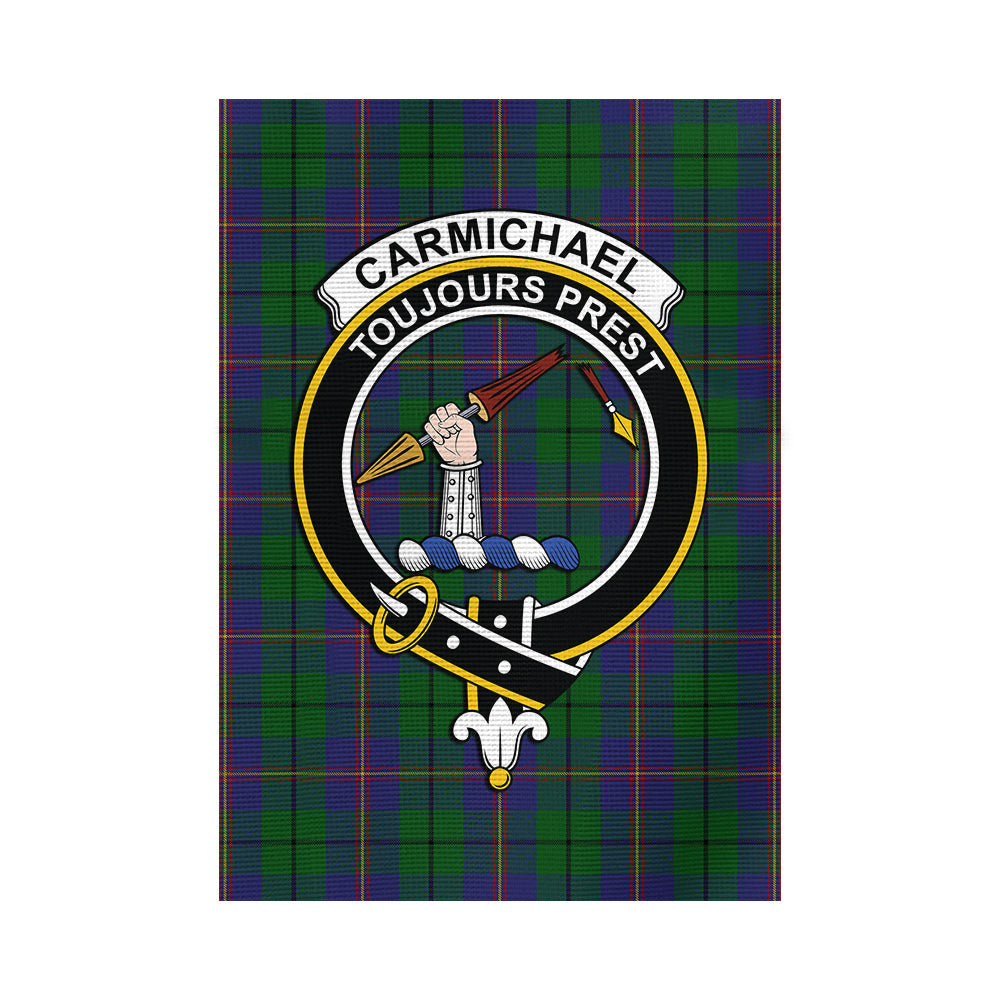 Carmichael Tartan Flag with Family Crest - Tartan Vibes Clothing