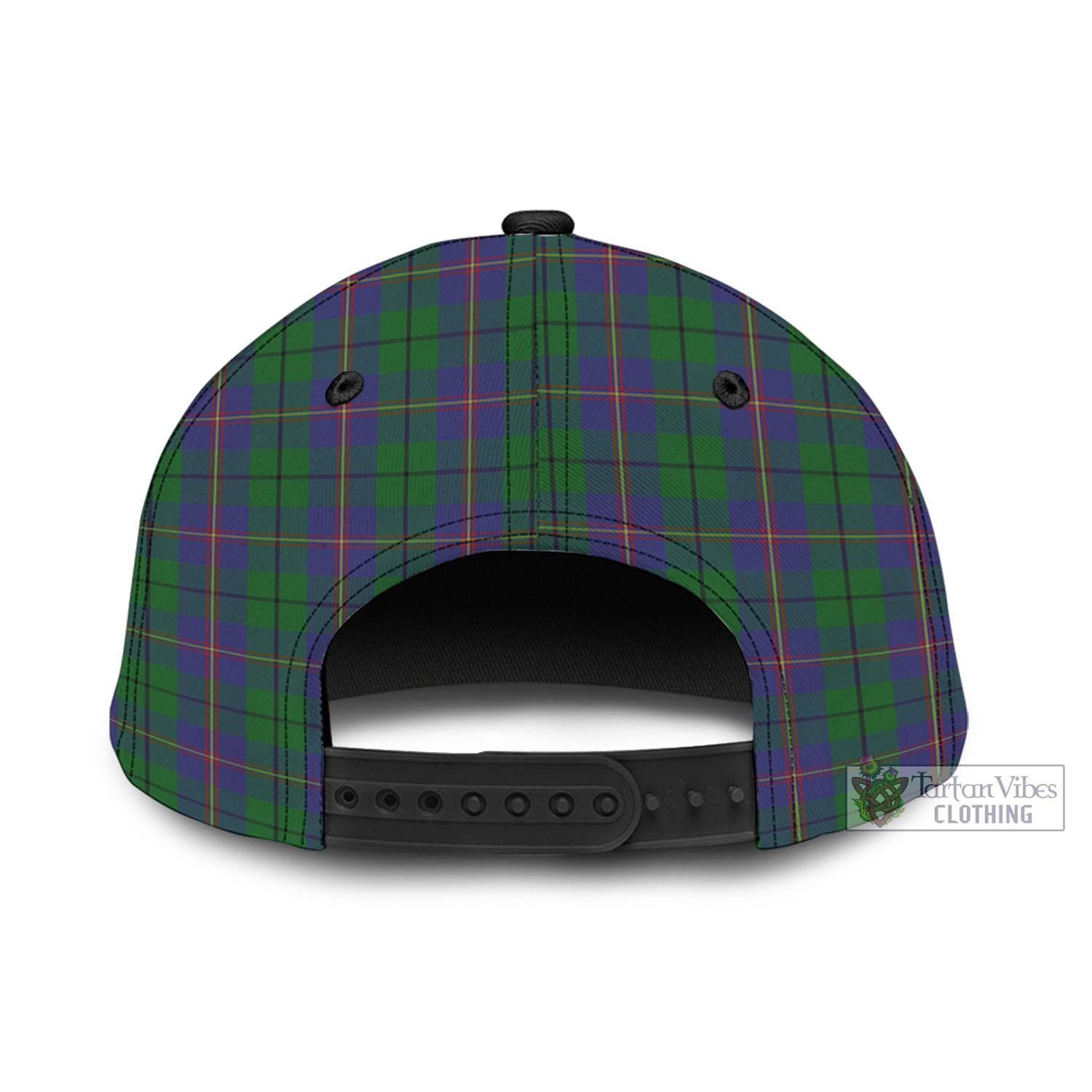 Tartan Vibes Clothing Carmichael Tartan Classic Cap with Family Crest In Me Style