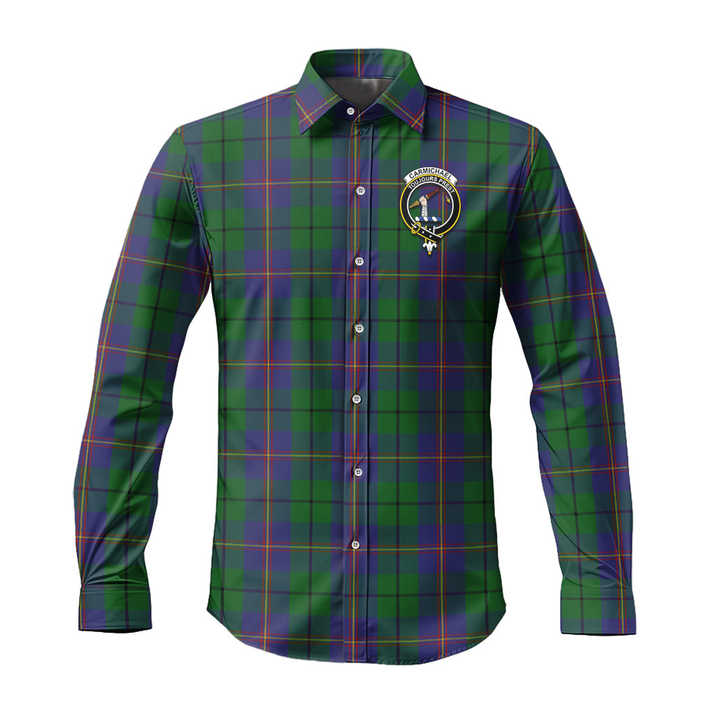 carmichael-tartan-long-sleeve-button-up-shirt-with-family-crest