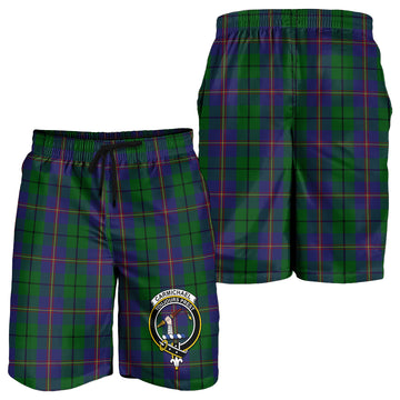 Carmichael Tartan Mens Shorts with Family Crest