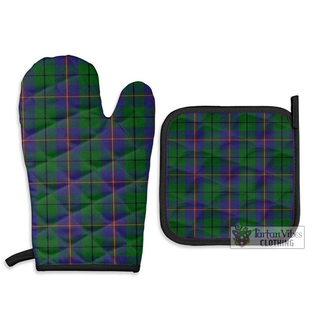 Carmichael Tartan Combo Oven Mitt & Pot-Holder Combo 1 Oven Mitt & 2 Pot-Holder Black - Tartan Vibes Clothing