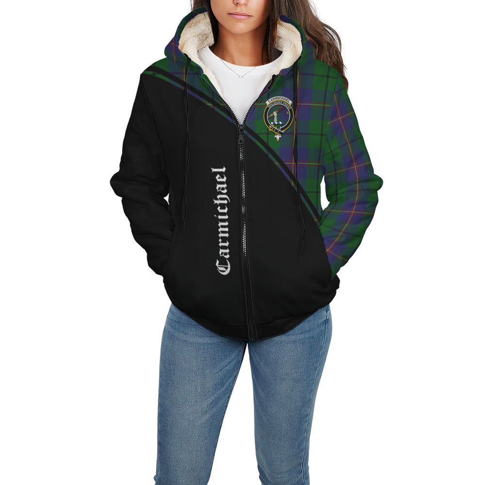 carmichael-tartan-sherpa-hoodie-with-family-crest-curve-style